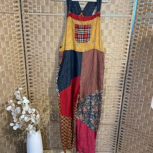 Sacred Threads Colorful Patchwork Jumpsuit